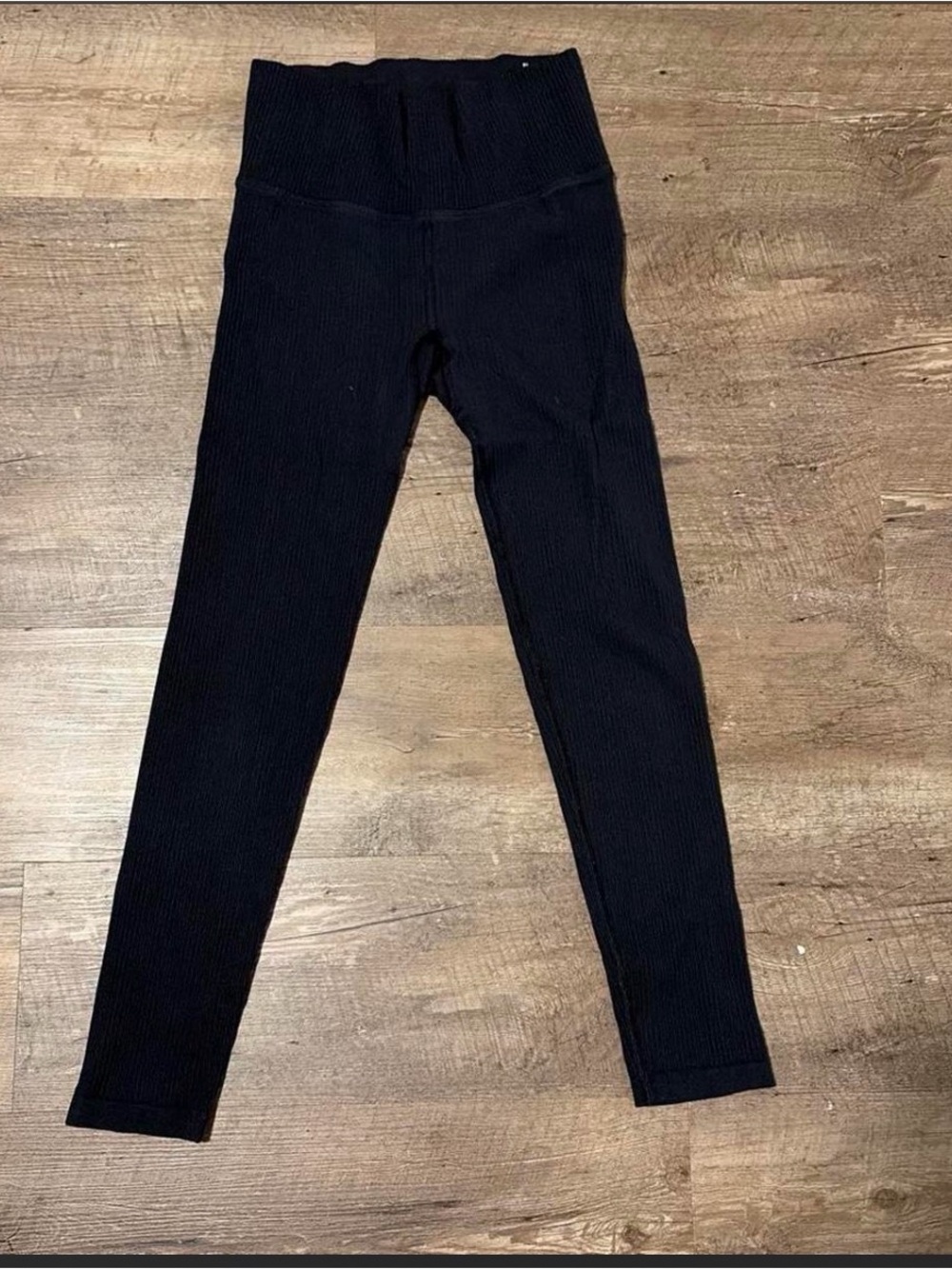 all in motion Black Ribbed High-Waist Leggings